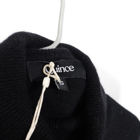 Fair Condition Quince Men’s Turtleneck Sweater Black Mongolian Cashmere Small - Picture 7 of 8